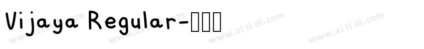 Vijaya Regular字体转换
